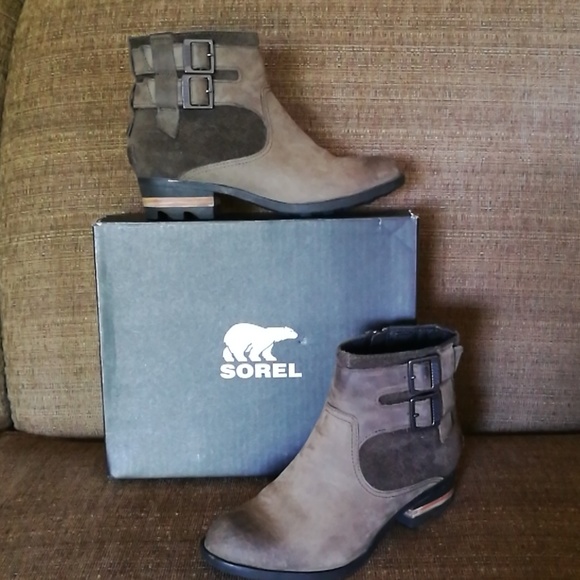 sorel lolla bootie major black